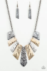 Paparazzi ~ Texture Tigress ~ Multi Necklace Set