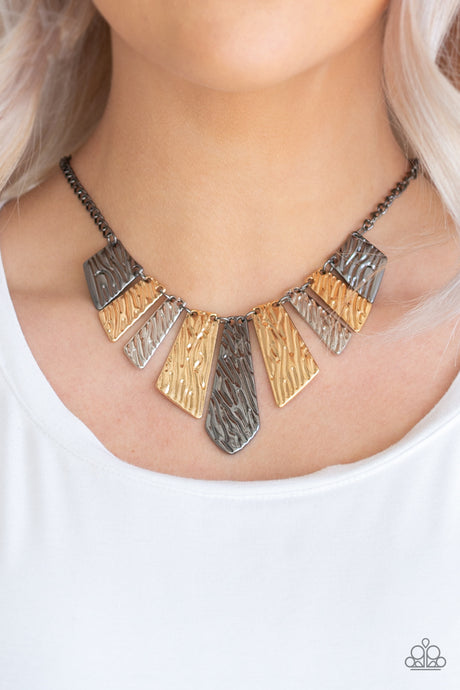 Paparazzi ~ Texture Tigress ~ Multi Necklace Set