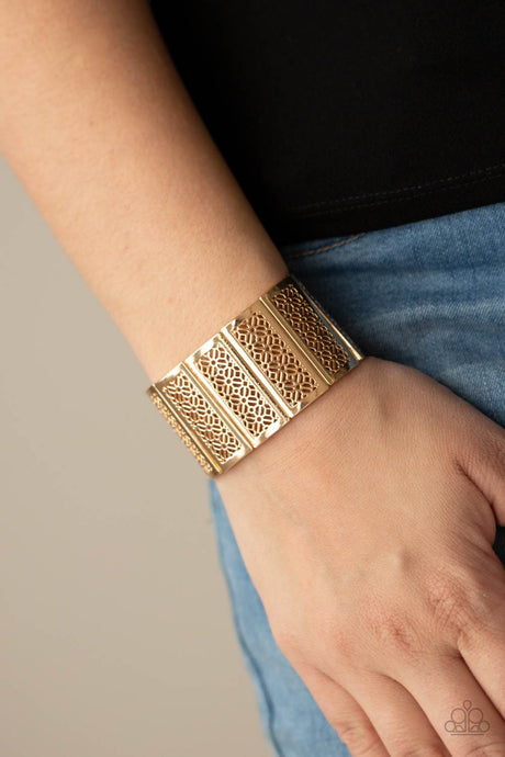 Paparazzi ~ Thai Terrariums ~ Gold Bracelet