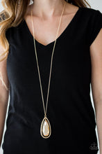 Load image into Gallery viewer, Paparazzi - The Royal Coronation - Gold Teardrop Necklace - Klassy Jewelz Boutique