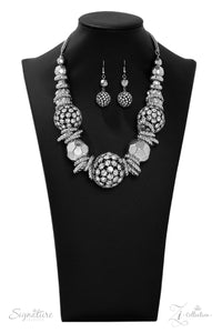 Paparazzi ~ "The Barbara" ~ ZI Collection ~ Silver Necklace Set