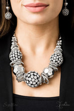 Load image into Gallery viewer, Paparazzi ~ &quot;The Barbara&quot; ~ ZI Collection ~ Silver Necklace Set
