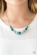 Load image into Gallery viewer, Paparazzi ~ The Big-Leaguer ~ Green Necklace Set