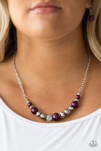 Load image into Gallery viewer, Paparazzi ~ The Big-Leaguer ~ Purple Necklace Set