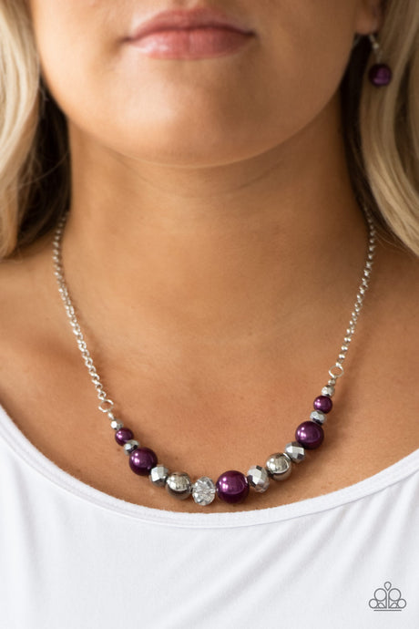 Paparazzi ~ The Big-Leaguer ~ Purple Necklace Set