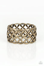Load image into Gallery viewer, Paparazzi ~ The Big BLOOM ~ Brass Bracelet with a Stretchy Band