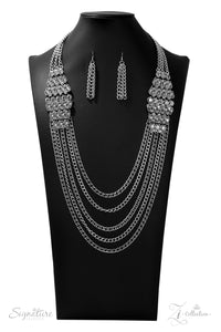 Paparazzi ~ "The Erika" ~ ZI Collection Series ~ Silver Necklace Set