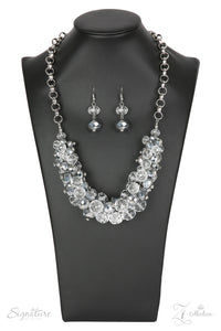 Paparazzi ~ "The Erika" ~ ZI Collection ~ Silver Necklace Set