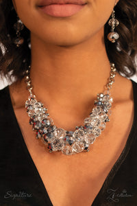 Paparazzi ~ "The Erika" ~ ZI Collection ~ Silver Necklace Set