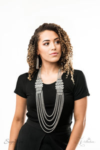 Paparazzi ~ "The Erika" ~ ZI Collection Series ~ Silver Necklace Set
