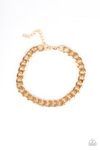 Load image into Gallery viewer, Paparazzi ~ The Game CHAIN-ger ~ Men&#39;s Gold Necklace and Bracelet Set