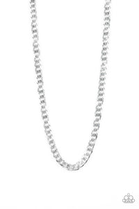 Paparazzi ~ The Game CHAIN-ger ~ Men's Silver Urban Necklace