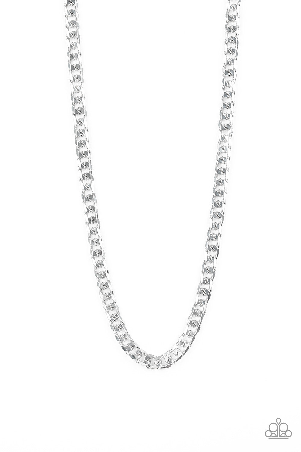Paparazzi ~ The Game CHAIN-ger ~ Men's Silver Urban Necklace