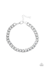 Load image into Gallery viewer, Paparazzi ~ The Game CHAIN-ger ~ Men&#39;s Silver Necklace and Bracelet Set