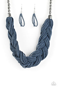 Paparazzi ~ The Great Outback ~ Blue Seed Bead Necklace Set