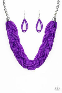 Paparazzi ~ The Great Outback ~ Purple Seed Bead Necklace Set