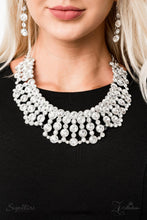 Load image into Gallery viewer, Paparazzi ~ &quot;The Heather&quot; ~ ZI Collection ~ White Rhinestone Necklace Set