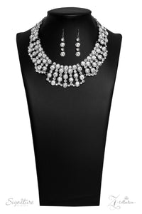 Paparazzi ~ "The Heather" ~ ZI Collection ~ White Rhinestone Necklace Set