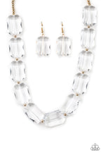 Load image into Gallery viewer, Paparazzi ~ The ICE President ~ Gold Necklace Set