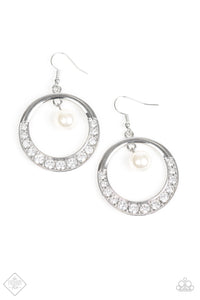 Paparazzi ~The Icon-ista ~ White Earrings (Fashion Fix Exclusive)