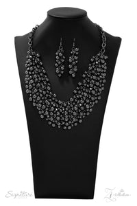 Paparazzi ~ "The Kellyshea" ~ ZI Collection ~ Gunmetal Necklace Set