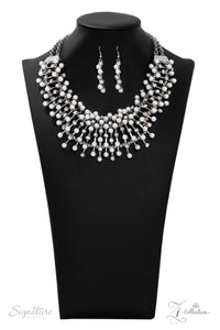Paparazzi ~ "The Leanne" ~ ZI Signature Series ~ Silver Necklace Set