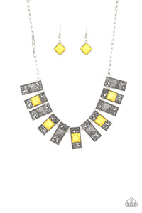Paparazzi ~ The MANE Contender ~ Yellow Necklace Set