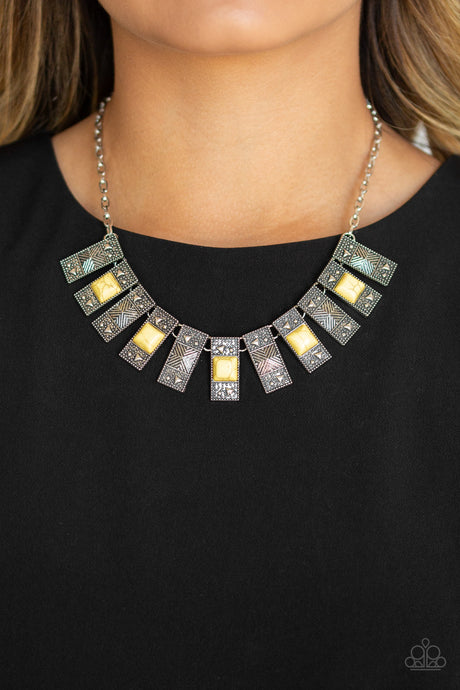 Paparazzi ~ The MANE Contender ~ Yellow Necklace Set