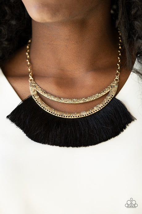 Paparazzi ~ The MANE Event ~ Gold Necklace Set