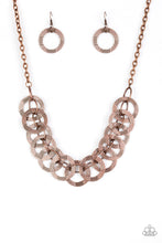 Load image into Gallery viewer, Paparazzi ~ The Main Contender ~ Copper Necklace and Bracelet Set