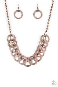 Paparazzi ~ The Main Contender ~ Copper Necklace and Bracelet Set