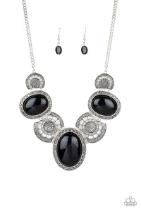 Paparazzi ~ The Medallion-aire ~ Black Necklace Set