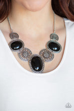 Load image into Gallery viewer, Paparazzi ~ The Medallion-aire ~ Black Necklace Set