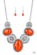 Load image into Gallery viewer, Paparazzi - The Medallion-aire - Orange Necklace Set