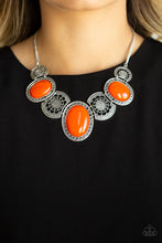 Load image into Gallery viewer, Paparazzi - The Medallion-aire - Orange Necklace Set