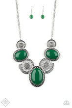Load image into Gallery viewer, Paparazzi ~ The Medallion-aire ~ Green Necklace Set (Fashion Fix Exclusive)
