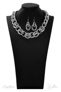 Paparazzi ~ "The Michelle" ~ ZI Signature Series ~ Silver Necklace Set