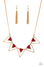 Load image into Gallery viewer, Paparazzi ~ The Pack Leader ~ Red Necklace Set