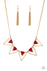 Paparazzi ~ The Pack Leader ~ Red Necklace Set