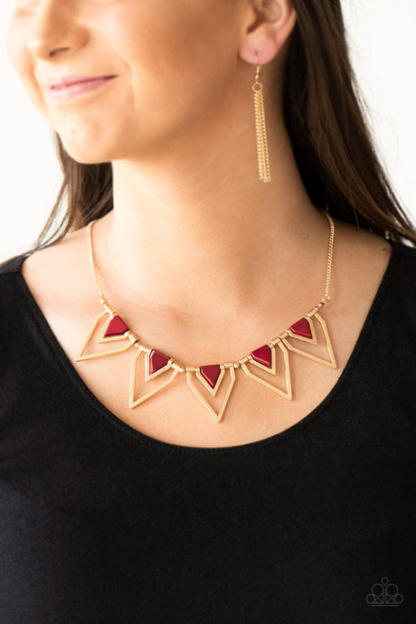 Paparazzi ~ The Pack Leader ~ Red Necklace Set