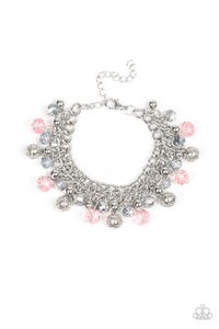 Paparazzi ~ Party Spree ~ Pink Necklace  and Bracelet Set