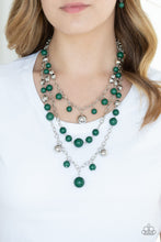 Load image into Gallery viewer, Paparazzi ~ The Partygoer ~ Green Necklace Set