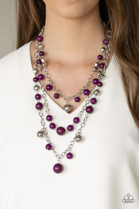 Paparazzi ~ The Partygoer ~ Purple Necklace Set