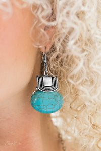 Paparazzi ~ "The Rhonda" ~ ZI Collection ~Turquoise & Silver Necklace Set