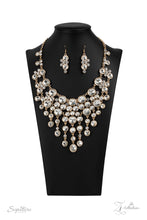 Load image into Gallery viewer, Paparazzi ~ &quot;The Rosa&quot; ~ ZI Collection ~ Gold Necklace Set