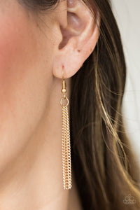 Paparazzi - The Royal Coronation - Gold Teardrop Necklace - Klassy Jewelz Boutique