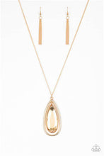 Load image into Gallery viewer, Paparazzi - The Royal Coronation - Gold Teardrop Necklace - Klassy Jewelz Boutique