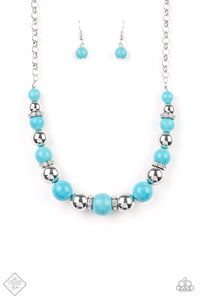 Paparazzi ~ The Ruling Class ~ Blue Turquoise Necklace Set (Fashion Fix Exclusive)