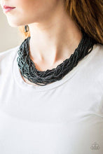 Load image into Gallery viewer, Paparazzi ~ The Show Must CONGO On! ~ Black Seed Bead Necklace Set