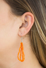 Load image into Gallery viewer, Paparazzi ~ The Show Must CONGO On! ~ Orange Seed Bead Necklace Set